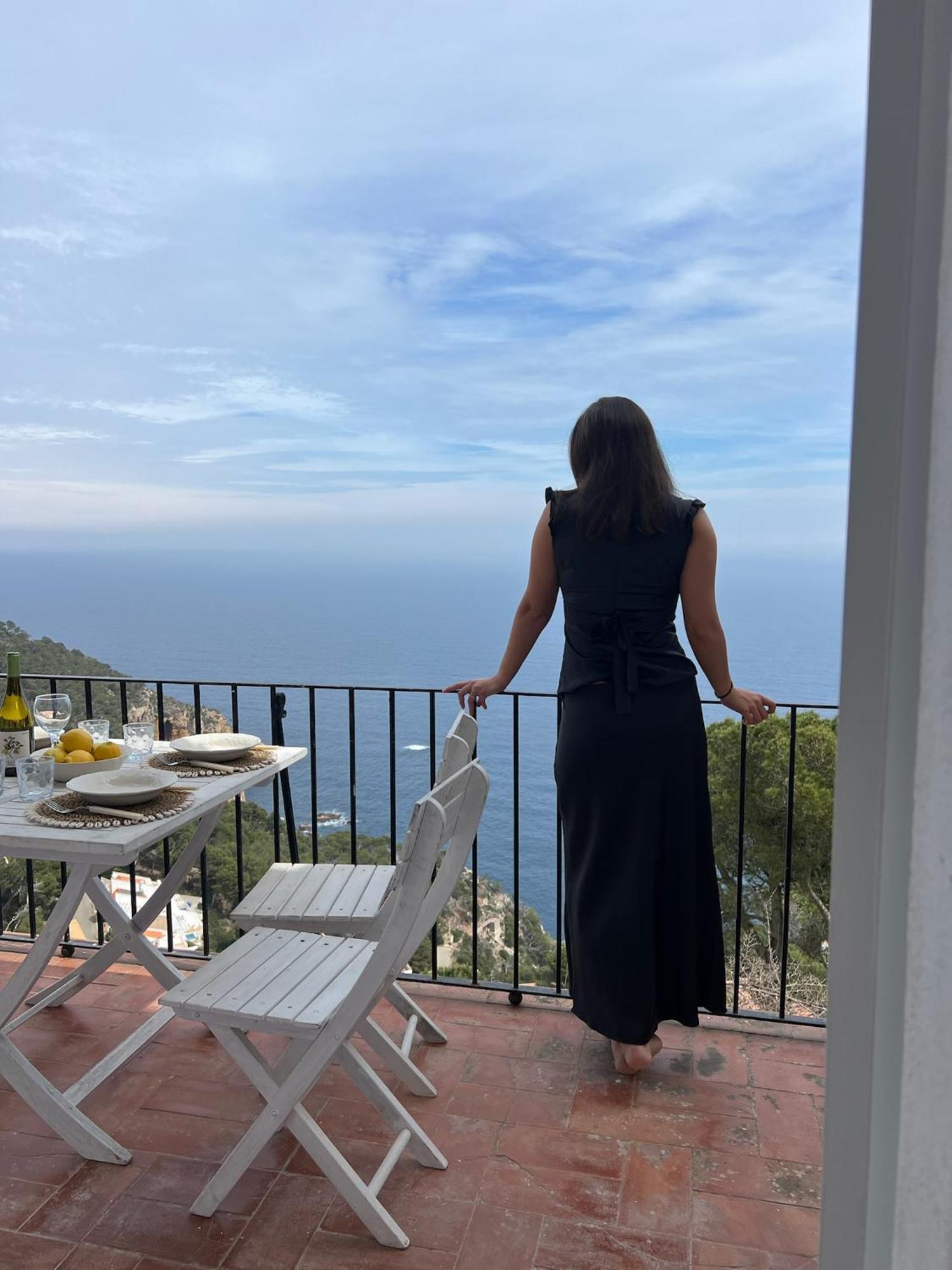 Casa Blanca De Begur Con Vistas Al Mar Y Piscina Villa Luaran gambar
