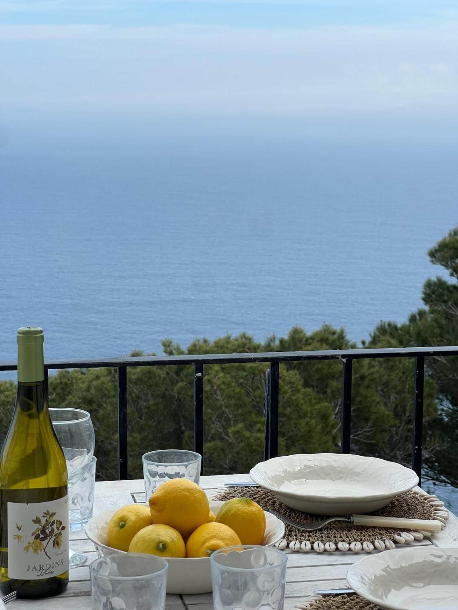 Casa Blanca De Begur Con Vistas Al Mar Y Piscina Villa Luaran gambar