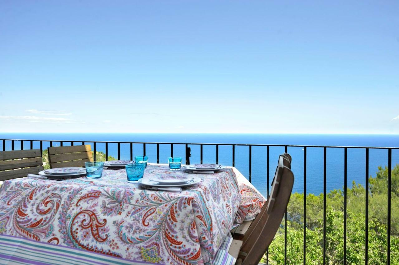 Casa Blanca De Begur Con Vistas Al Mar Y Piscina Villa Luaran gambar